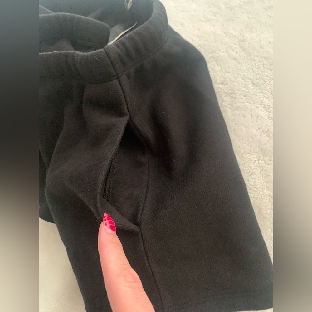 SKIMS Black Cotton Fleece Mini Skirt Onyx Small BNWT - Picture 10 of 11